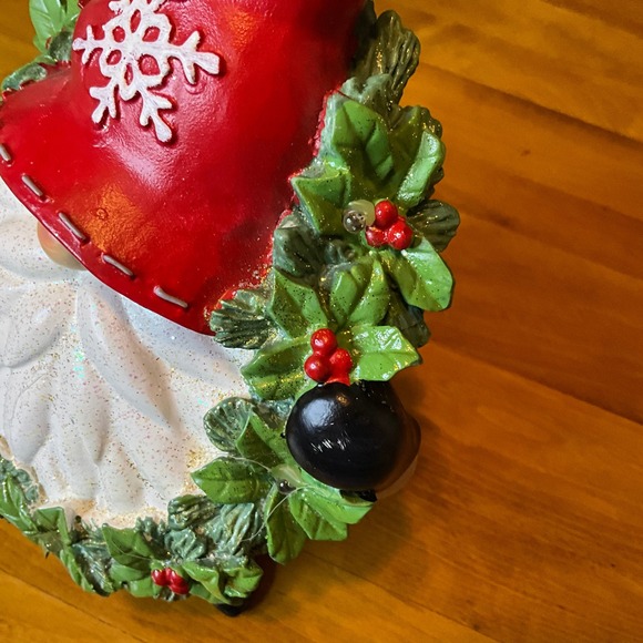 Light Up Christmas Gnome Wreath Snowflake Tabletop Decor Holiday CHIP See Pics - Picture 10 of 11